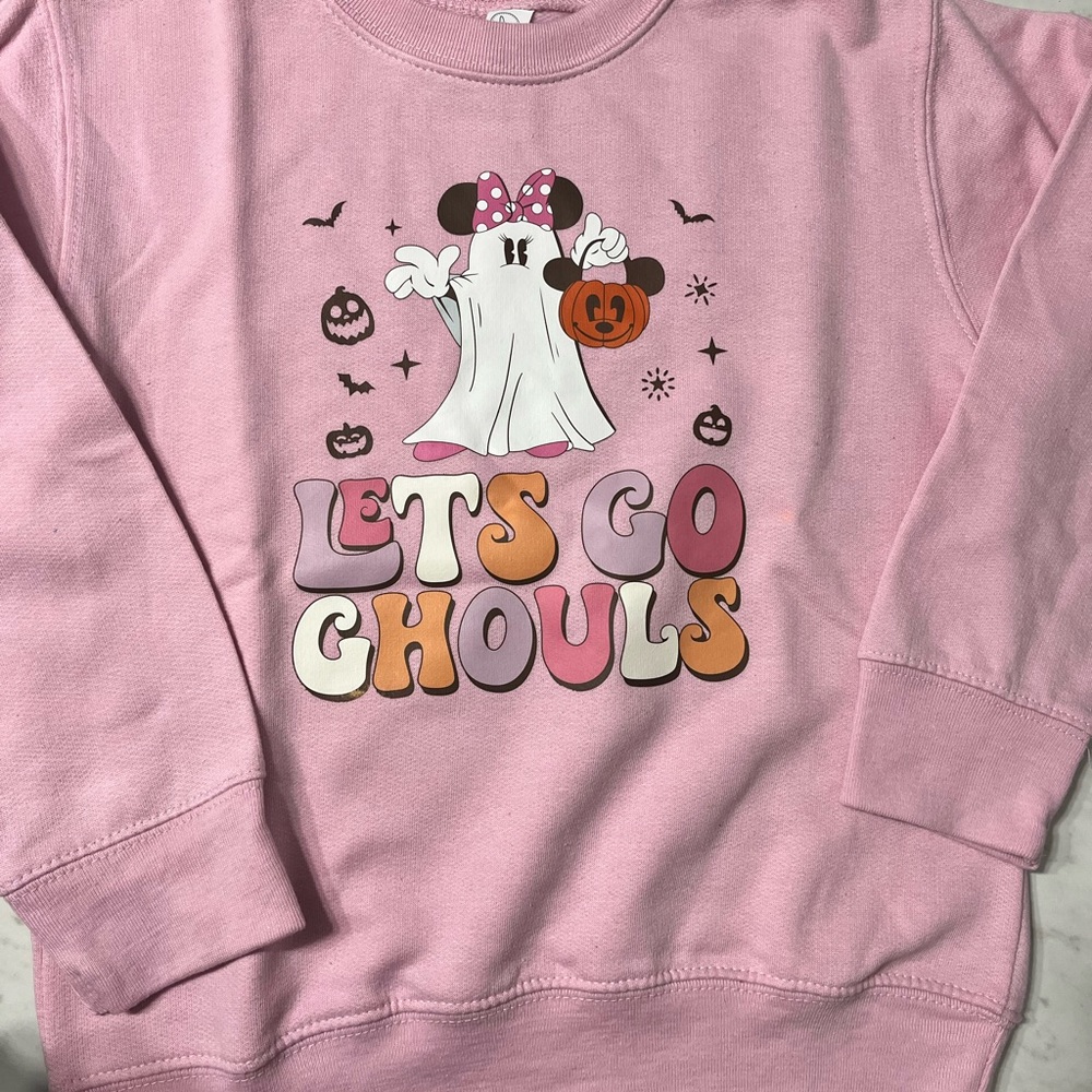 Let’s go GHOULS toddler girl sweater 5/6